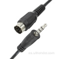 Minidin Midi Enchip al cable de audio de transferencia de 3.5 mm